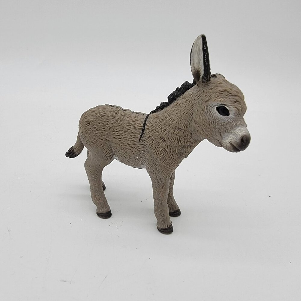Schleich Gray Donkey Toy Animal Figure Figurine